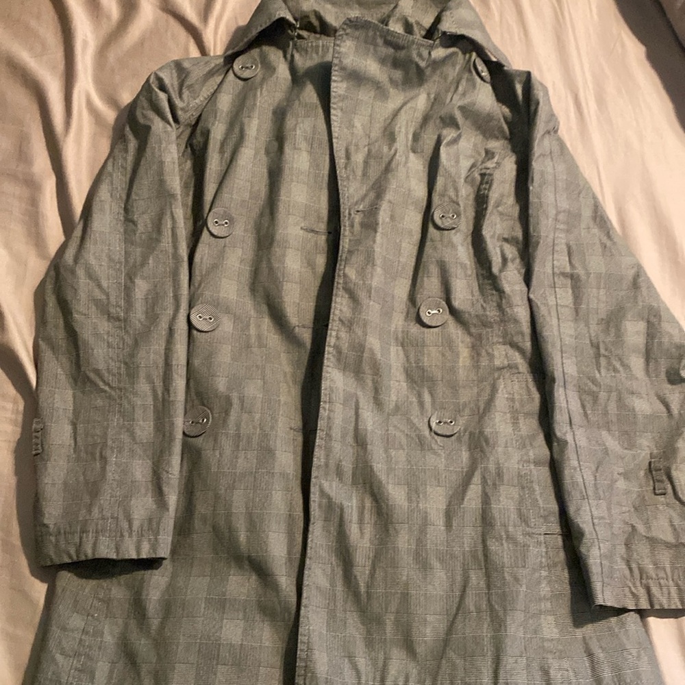 Grey H&H trench coat